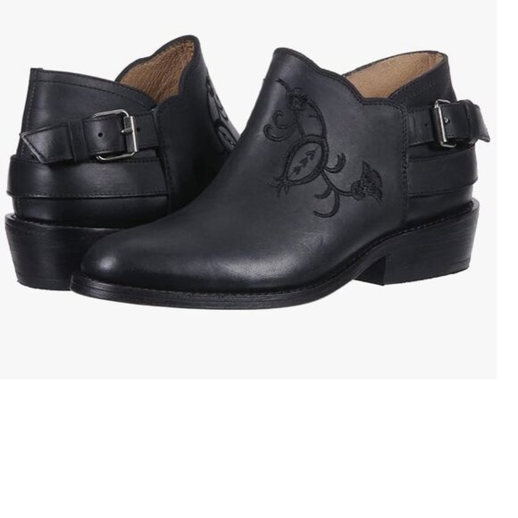 MUSSE & CLOUD Leather Ankle Booties - Picture 1 of 10